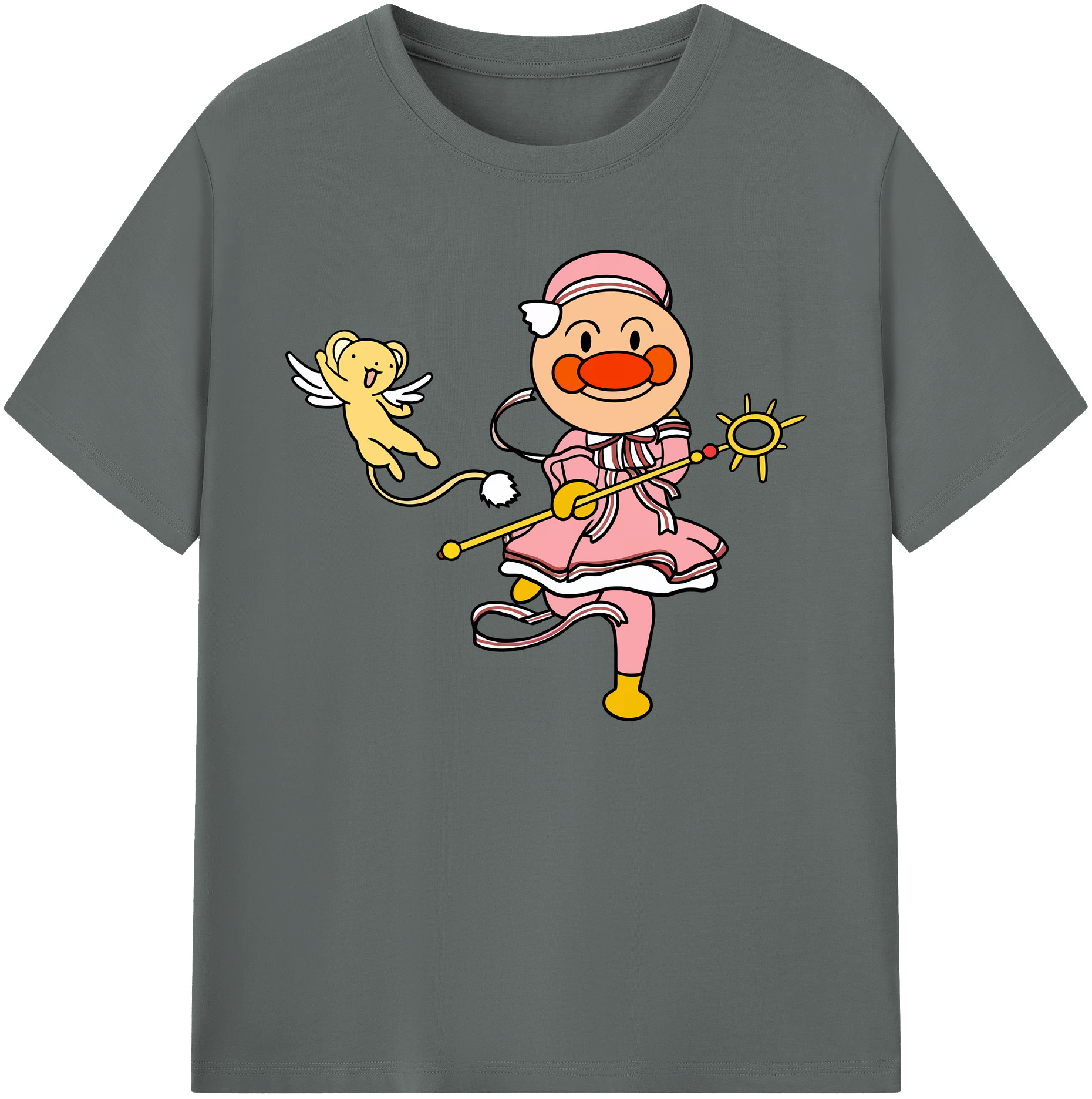 （画像用） アンパンマン Anpanman 綿100％ メンズ半袖Tシャツ｜肌触りやわらか＆通気性